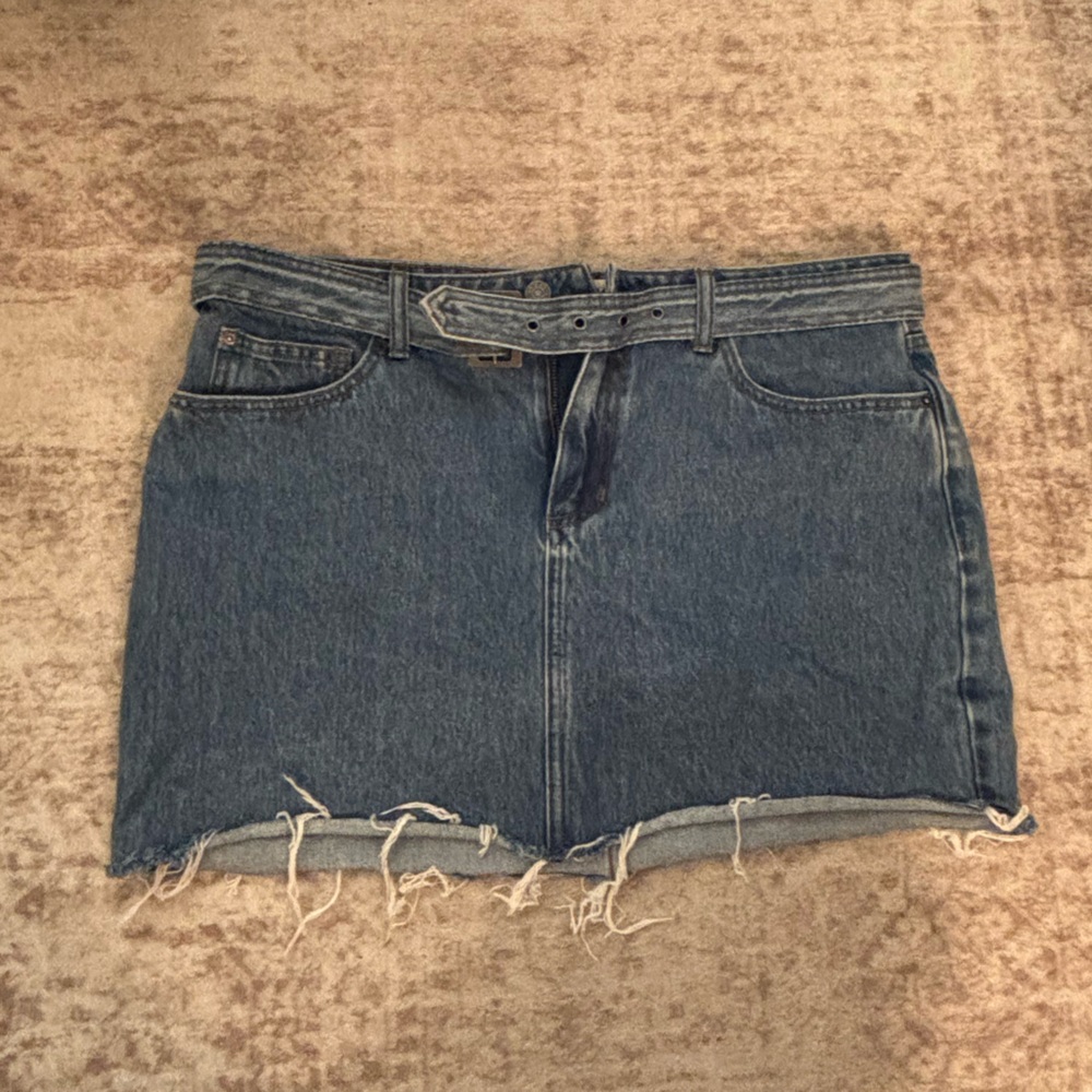 Blue Denim Cutoff Shorts